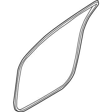 82110-D2000-NNB Hyundai Front Door Body Side Weatherstrip Left Hand Illustration 1 of 1