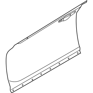Hyundai 76121-D2000 Front Door Outer Panel Right Hand 76121-D2000 Hyundai Front Door Outer Panel Right Hand Illustration 1 of 1