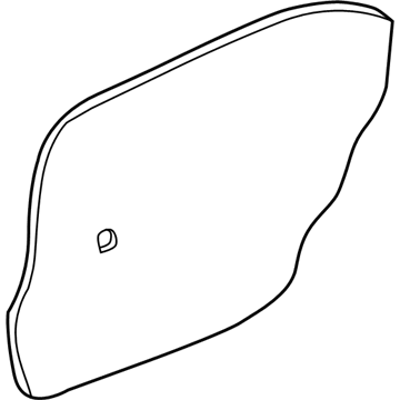 83391-2D010 Hyundai Rear Door Trim Seal Left Hand Illustration 1 of 1