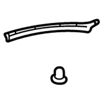 Hyundai 86437-39001 Strip Assembly-Hood Seal No.2,LH 86437-39001 Hyundai Strip Assembly-Hood Seal No.2,LH Illustration 1 of 1