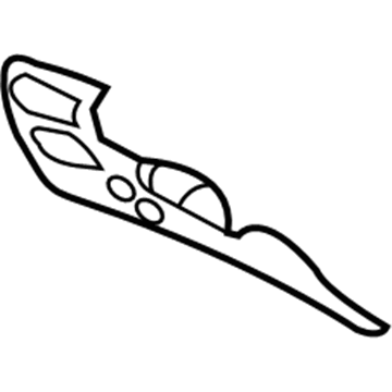 84750-4D050-CS Hyundai Crash Pad Lower Panel Assembly Left Hand Illustration 1 of 1
