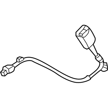 88840-D3500-TRY Hyundai Front Seat Belt Buckle Assembly Right Hand Illustration 1 of 1