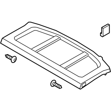 Hyundai 85930-BE000-NNB TRIM ASSY-COVERING SHELF CTR 85930-BE000-NNB Hyundai TRIM ASSY-COVERING SHELF CTR Illustration 1 of 1