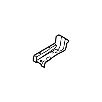 65626-P0000 Hyundai EXTN Assembly-CTR/FLR S/MBR INR,RH Illustration 1 of 1