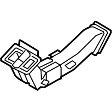 Hyundai 97020-C2000 Duct Assembly-Rear Ventilator No.2,LH 97020-C2000 Hyundai Duct Assembly-Rear Ventilator No.2,LH Illustration 1 of 1