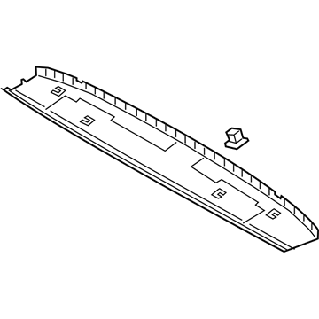 Hyundai 81760-J3000-NNB Tail Gate Upper Trim Assembly 81760-J3000-NNB Hyundai Tail Gate Upper Trim Assembly Illustration 1 of 1