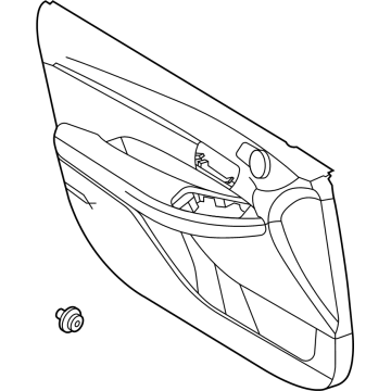 82306-L5AH0-N3A Hyundai Front Door Trim Panel Assembly Right Hand Illustration 1 of 1