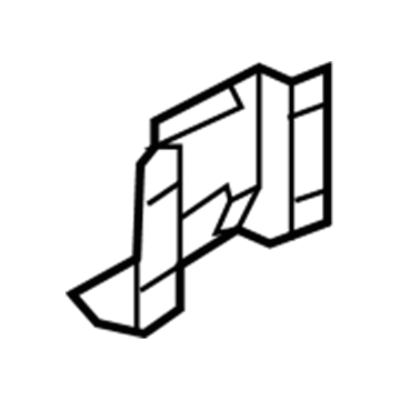 65536-G7000 Hyundai Reinforcement-Rear Floor Wheel House,LH Illustration 1 of 1