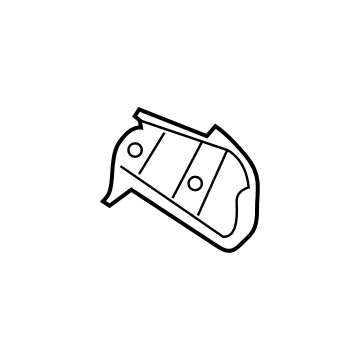 66332-S1000 Hyundai Bracket-Fender MTG,LH Illustration 1 of 1