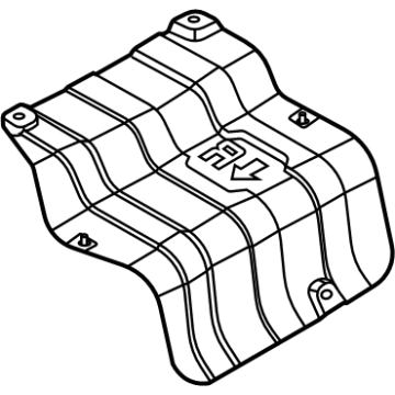 Hyundai 28796-L1000 Protector-Heat Rear,RH 28796-L1000 Hyundai Protector-Heat Rear,RH Illustration 1 of 1