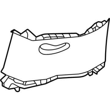 Hyundai 85855-R6000-MCG TRIM ASSY-GATE PILLAR LH 85855-R6000-MCG Hyundai TRIM ASSY-GATE PILLAR LH Illustration 1 of 1