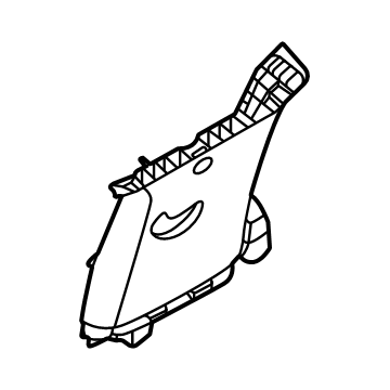 Hyundai 85860-R6000-YSY Rear Pillar Trim Assembly Right Hand 85860-R6000-YSY Hyundai Rear Pillar Trim Assembly Right Hand Illustration 1 of 1
