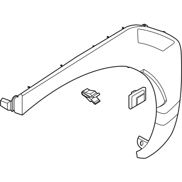 Hyundai 87741-R6000 Garnish Assembly-Quarter Side Left Hand 87741-R6000 Hyundai Garnish Assembly-Quarter Side Left Hand Illustration 1 of 1