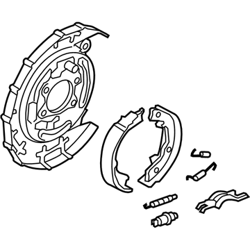 58410-1G300 Hyundai Rear Parking Brake Assembly Right Hand Illustration 1 of 1