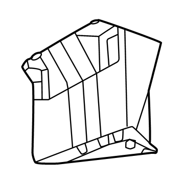86677-CW000 Hyundai Cover-RR Bumper Under,RH Illustration 1 of 1