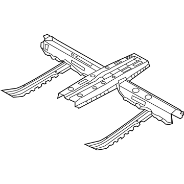 Hyundai 65130-H9000 Center Floor Reinforcement Assembly 65130-H9000 Hyundai Center Floor Reinforcement Assembly Illustration 1 of 1