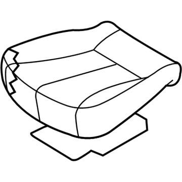 89100-4D120-CS2 Hyundai Cushion Assembly-Rear 2ND Seat,LH Illustration 1 of 1