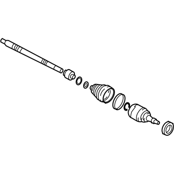 2009 Hyundai Tucson Axle Shaft - 49501-2E900