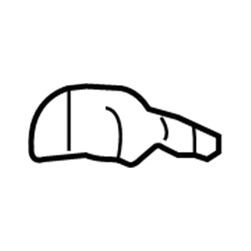 83485-2B000 Hyundai Rear Outside Handle Support Bracket Illustration 1 of 1