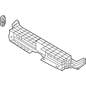 Hyundai 86960-R6000 FLAP & DUCT ASSY-ACTIVE AIR 86960-R6000 Hyundai FLAP & DUCT ASSY-ACTIVE AIR Illustration 1 of 1