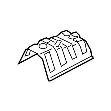 Hyundai 28793-AA000 Panel-Heat Protector,Ctr 28793-AA000 Hyundai Panel-Heat Protector,Ctr Illustration 1 of 1