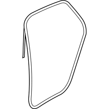 Hyundai 83140-2H000 Rear Door Side Weatherstrip Assembly Right Hand 83140-2H000 Hyundai Rear Door Side Weatherstrip Assembly Right Hand Illustration 1 of 1