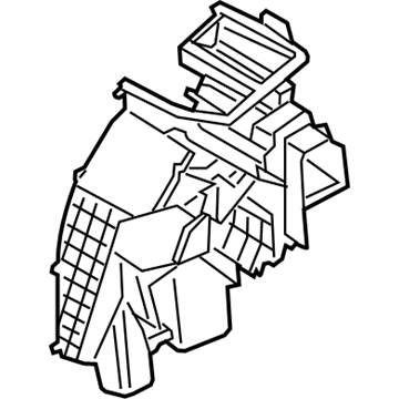 97135-S8000 Hyundai Heater Case Right Hand Illustration 1 of 1