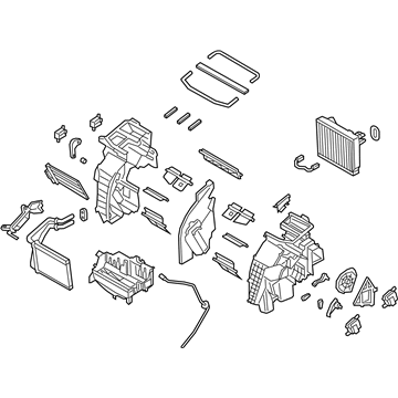 Hyundai 97205-S8000 Heater & Evaporator Assembly 97205-S8000 Hyundai Heater & Evaporator Assembly Illustration 1 of 1