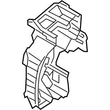 Hyundai 97134-S8100 Heater Case Left Hand 97134-S8100 Hyundai Heater Case Left Hand Illustration 1 of 1