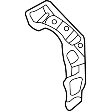 71753-4D500 Hyundai REINFORCEMENT.-Door Pillar,LH Illustration 1 of 1