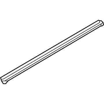 83231-J0000 Hyundai Rear Door Belt Weatherstrip Inside Left Hand Illustration 1 of 1