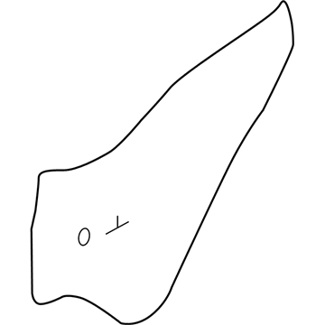 Hyundai 83391-J0010 Rear Door Trim Seal Left Hand 83391-J0010 Hyundai Rear Door Trim Seal Left Hand Illustration 1 of 1
