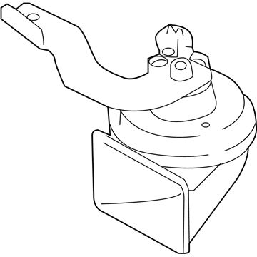 96620-G2100 Hyundai High Pitch Horn Assembly Illustration 1 of 1