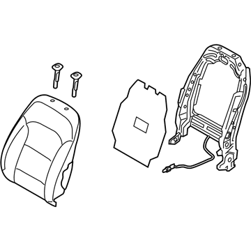 Hyundai 88300-G2061-SHE Front Seat Back Assembly Left Hand 88300-G2061-SHE Hyundai Front Seat Back Assembly Left Hand Illustration 1 of 1