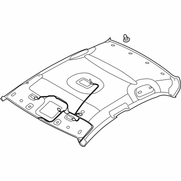 Hyundai 85410-G2160-YGE Headliner Assembly 85410-G2160-YGE Hyundai Headliner Assembly Illustration 1 of 1