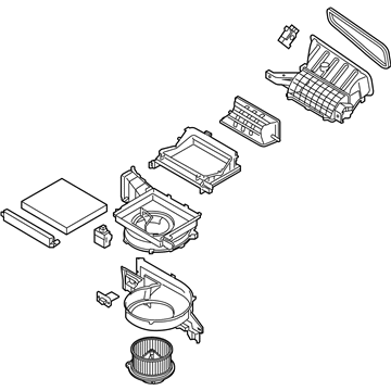 Hyundai 97100-S8760 Blower Unit 97100-S8760 Hyundai Blower Unit Illustration 1 of 1