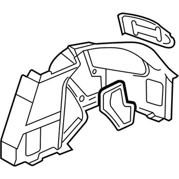 Hyundai 85740-2C101-LK Luggage Side Trim Assembly Right Hand 85740-2C101-LK Hyundai Luggage Side Trim Assembly Right Hand Illustration 1 of 1