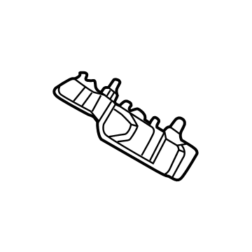 Hyundai 86551-N9000 Bracket Front Bumper Side,Left Hand 86551-N9000 Hyundai Bracket Front Bumper Side,Left Hand Illustration 1 of 1