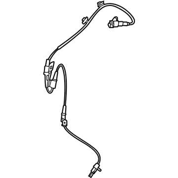 58930-K2300 Hyundai Sensor Assembly-Wheel Speed,LH Illustration 1 of 1