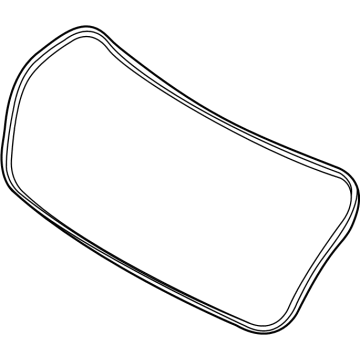 81061-L1500 Hyundai W/STRIP-TRUNK LID OPNG Illustration 1 of 1