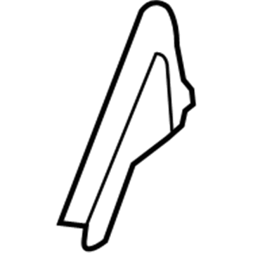 83840-1R000 Hyundai Moulding Assembly-Rear Door Delta,RH Illustration 1 of 1