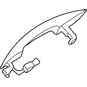 Hyundai 82661-AA010 Handle Assembly-Door Outside,RH 82661-AA010 Hyundai Handle Assembly-Door Outside,RH Illustration 1 of 1
