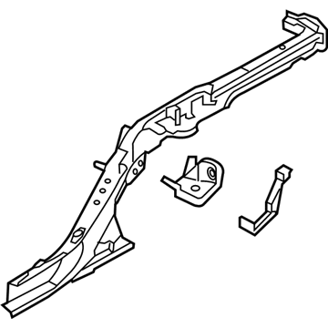 Hyundai 65710-B1100 Rear Floor Side Member Assembly Left Hand 65710-B1100 Hyundai Rear Floor Side Member Assembly Left Hand Illustration 1 of 1