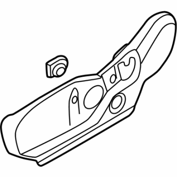 Hyundai 88010-R6010-NNB Front Seat Shield Cover Left Hand 88010-R6010-NNB Hyundai Front Seat Shield Cover Left Hand Illustration 1 of 1