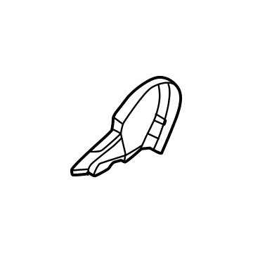 Hyundai 88031-R6010-NNB Shield Cover Front Seat Inner,Left Hand 88031-R6010-NNB Hyundai Shield Cover Front Seat Inner,Left Hand Illustration 1 of 1