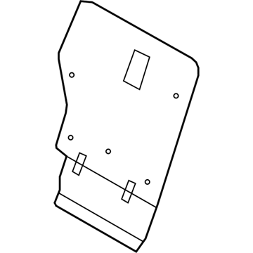 89470-0W500-RAS Hyundai Board Assembly-2ND Back,RH Illustration 1 of 1