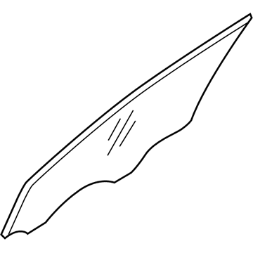 Hyundai 82411-2H010 Front Door Window Glass Left Hand 82411-2H010 Hyundai Front Door Window Glass Left Hand Illustration 1 of 1