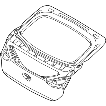 73700-G2000 Hyundai Tail Gate Panel Assembly Illustration 1 of 1
