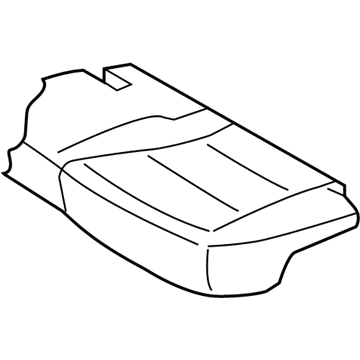 Hyundai 89160-4Z000-R3X 2nd Seat Cushion Cover Assembly Left 89160-4Z000-R3X Hyundai 2nd Seat Cushion Cover Assembly Left Illustration 1 of 1