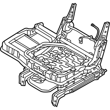 Hyundai 89500-4Z030 Track Assembly-Rear Seat LH 89500-4Z030 Hyundai Track Assembly-Rear Seat LH Illustration 1 of 1